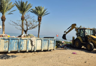 אשפה בכינרת  (צילום: עידן טולדנו, איגוד ערים כינרת )