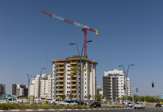 פרויקט בנייה בבאר שבע (צילום: יוסי אלוני פלאש 90)