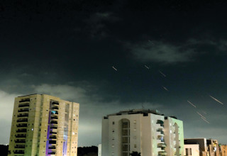 יירוטים במתקפה האירנית (צילום: רויטרס)