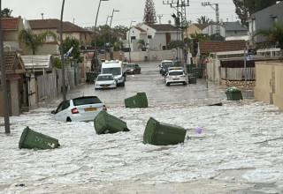 הצפות בדרום הארץ (צילום: צילום פרטי)