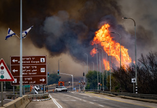 שריפה בישראל (צילום:  אורן בן חאקון פלאש 90)