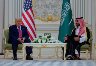 מוחמד בן סלמאן, דונלד טראמפ (צילום: רויטרס)