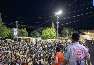 הילולה במירון (צילום: דוברות מד"א)