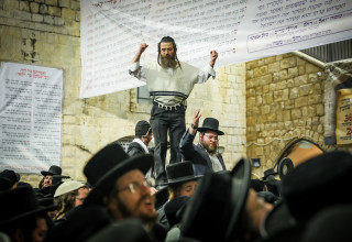 ההילולה במירון, ל"ג בעומר תשפ"ה (צילום: דוד כהן, פלאש 90)