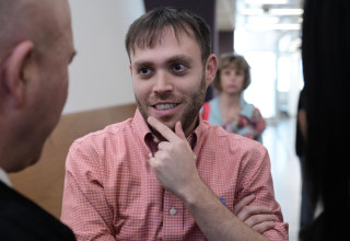 ארי רוזנפלד בבית המשפט (צילום: אבשלום ששוני)