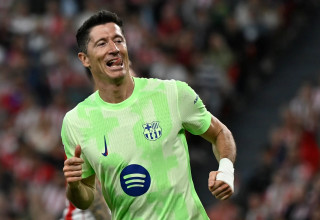 רוברט לבנדובסקי, חלוץ ברצלונה (צילום: GettyImages)