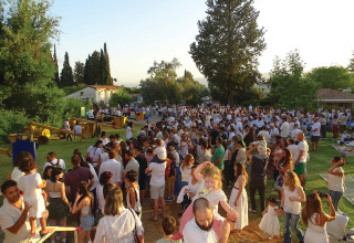 חגיגות בקיבוץ דן (צילום:  ניר בן שלום)