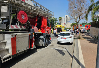 שריפה במודיעין, בה נספו שני בני אדם (צילום: תיעוד מבצעי מד"א)