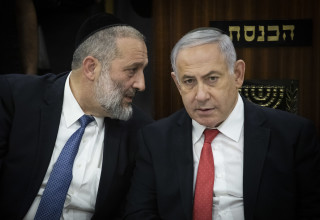 בנימין נתניהו, אריה דרעי (צילום:  הדס פרוש פלאש 90)