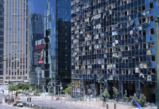 הרס ברמת גן (צילום: אבשלום ששוני)