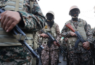 כוחות הבסיג' (צילום: Majid Asgaripour/WANA (West Asia News Agency) via REUTERS)