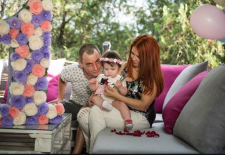 ארטם בוריק, נסטיה בוריק ז"ל ומריה (מאשה) פשקורובה ז"ל (צילום:  אלבום משפחתי)