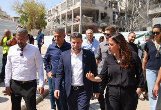 עינב בר כהן עם שר האוצר בצלאל סמוטריץ' (צילום: אורי חבושי)