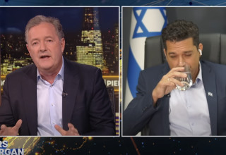 עמיחי שיקלי מתראיין בתוכניתו של פירס מורגן (צילום: צילום מסך יוטיוב)