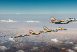 מטוסי הקרב של חיל האוויר בדרכם לגלי התקיפות באיראן (צילום: דובר צה"ל)