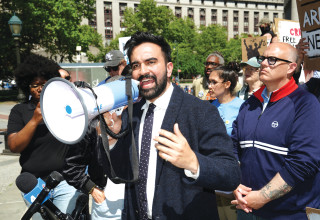 זוהרן ממדאני במסע הבחירות (צילום: רויטרס)