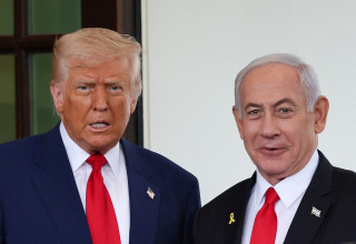 בנימין נתניהו, דונלד טראמפ (צילום: REUTERS/Leah Millis/File Photo)