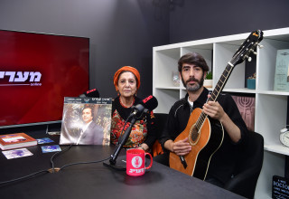 לירון עמרם ושרה (צילום: אבשלום ששוני)