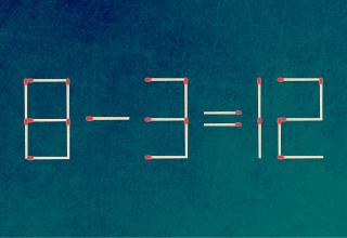 האם תצליחו לפתור את המשוואה באמצעות הזזת גפרור אחד בלבד? (צילום: מערכת מעריב)