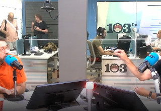 ברק סרי ויהודה שלזינגר (צילום: צילום מסך 103FM)