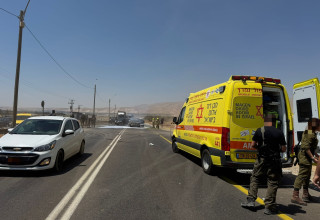 זירת התאונה סמוך לפצאל (צילום: תיעוד מבצעי מד"א)