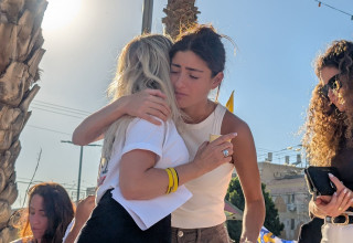 משמרת המחאה בדימונה (צילום: משמרת 101)