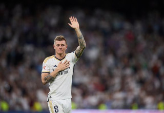 טוני קרוס במשחקו האחרון בברנבאו (צילום: GSI)