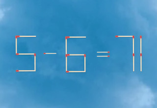 האם תצליחו לפתור את המשוואה באמצעות הזזת גפרור אחד בלבד? (צילום: מערכת מעריב)