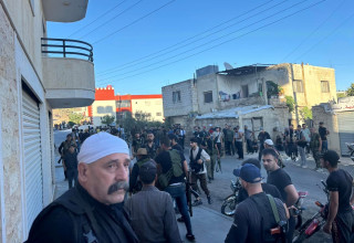 עימותים בסווידה שבסוריה (צילום: רשתות ערביות,שימוש לפי סעיף 27א')
