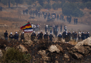דרוזים בשטח סוריה (צילום: אייל מרגולין, פלאש 90)