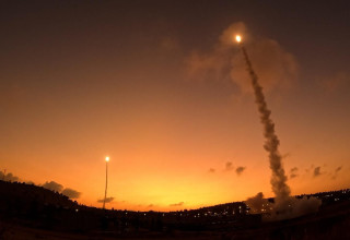 פעילות מערכת החץ במהלך מבצע עם כלביא (צילום: אגף דוברות וקשרי ציבור במשרד הביטחון)