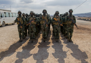 הצבא הסורי (צילום: MOUNEB TAIM/Middle East Images/AFP via Getty Images)