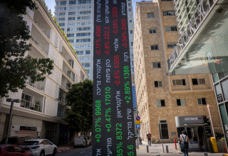 הבורסה בת"א (צילום: מרים אלסטר, פלאש 90)