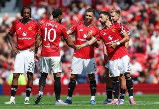 דיוגו דאלוט ושחקני מנצ'סטר יונייטד (צילום: GettyImages, Matt McNulty)