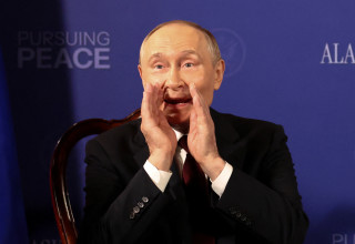 ולדימיר פוטין בפגישה עם טראמפ באלסקה (צילום: רויטרס)