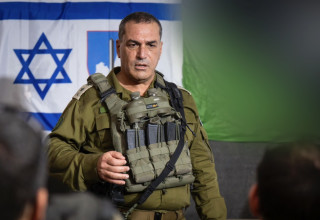 הרמטכ"ל אייל זמיר ברצועת עזה (צילום: דובר צה"ל)