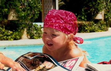 לילה מוס כשהייתה קטנה (צילום: אינסטגרם)