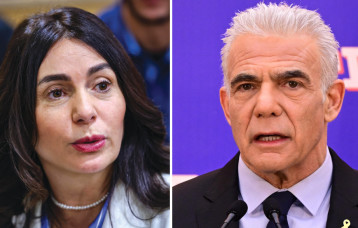 מירי רגב ויאיר לפיד (צילום: אבשלום ששוני, חיים גולדברג פלאש 90)