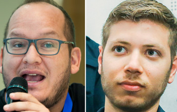 יאיר נתניהו וחיים לוינסון (צילום: מימין לשמאל: פלאש 90, משה שי פלאש 90)