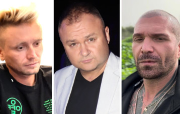 סמיון גרפמן, דניס צ'רקוב, מישל טרוני (צילום: צילום מסך,אור גפן,מתוך אינסטגרם)