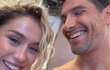 ידין גלמן ומישל פרו (צילום: צילום מסך)