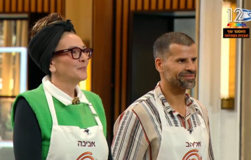 אביבה פיבקו ואליהב קינזן ששון, "מאסטר שף" (צילום: צילום מסך קשת 12)