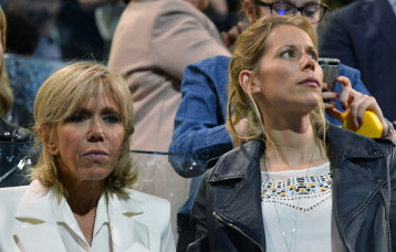 טיפאין אוזייר ובריז'יט מקרון (צילום: Aurelien Meunier/Getty Images)