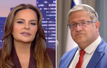 אופירה אסייג, איתמר בן גביר (צילום: אבשלום ששוני,קשת 12)