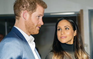 הנסיך הארי ומייגן מרקל (צילום: AFP)