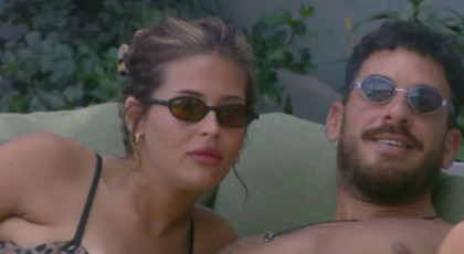 עומר ציפורי ושלי סרבריאניקוב (צילום: צילום מסך רשת 13)