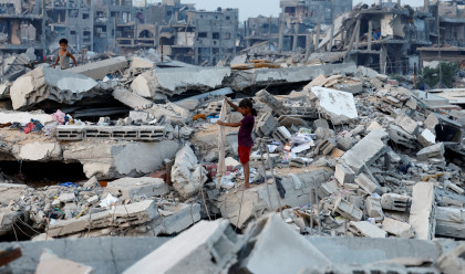 הרס ברצועת עזה (צילום: REUTERS/Mahmoud Issa)