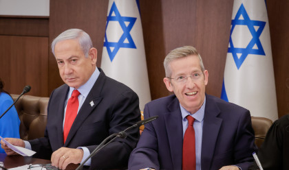 יוסי פוקס, בנימין נתניהו (צילום: מרק ישראל סלם, פלאש 90)