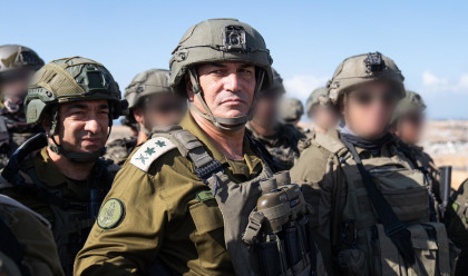 הרמטכ"ל אייל זמיר בהערכת מצב באוגדת עזה (צילום: דובר צה"ל)