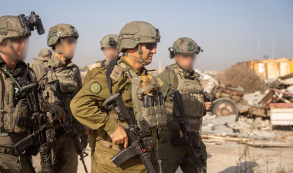 אלוף יניב עשור ברצועת עזה (צילום: דובר צהל)